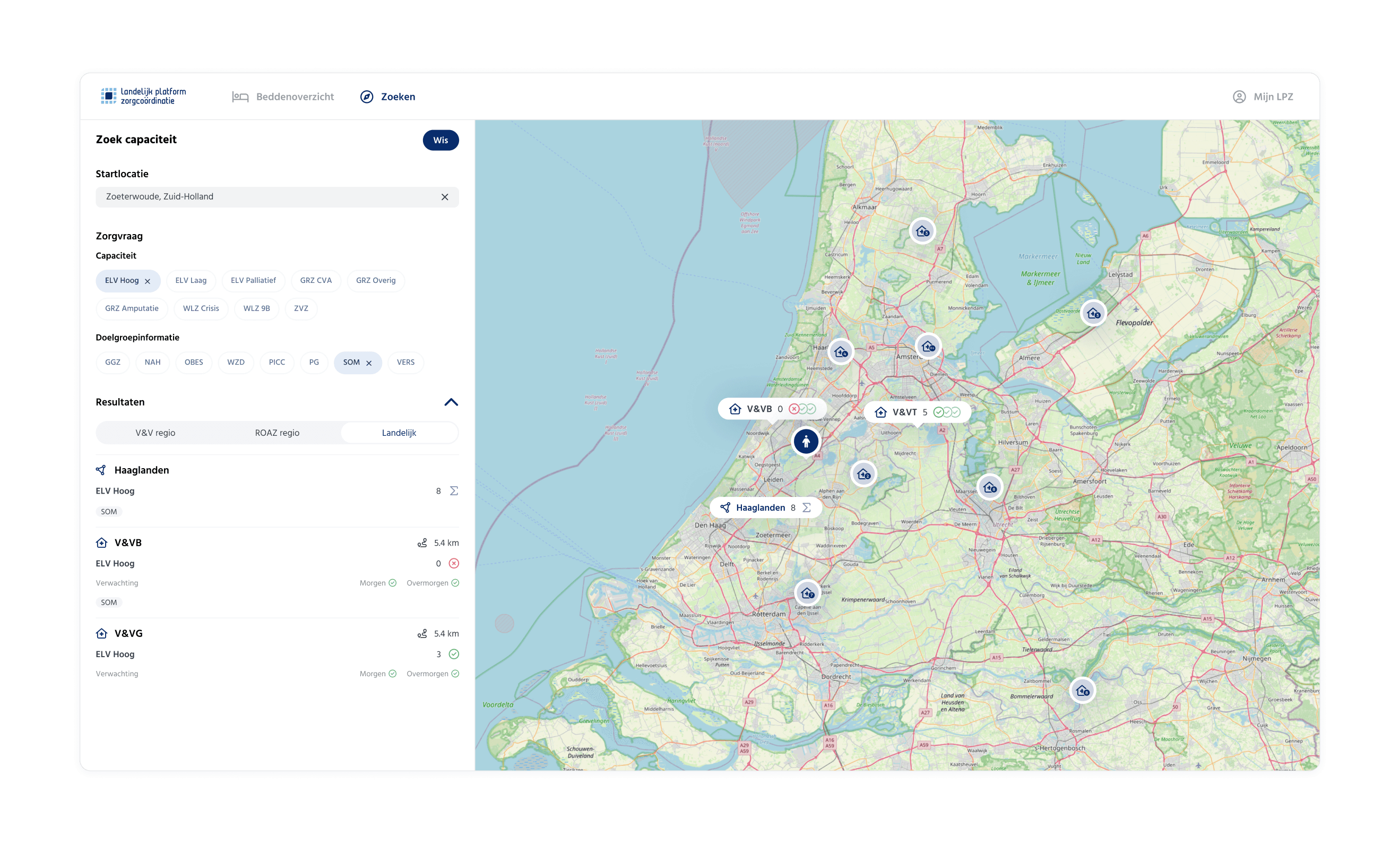 V&V zoeken naar capaciteit
